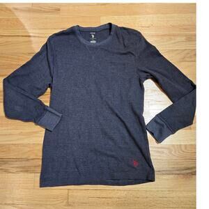 US Polo Association Sleepwear Gray thermal shirt sz L women